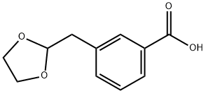 3-(1,3-DIOXOLAN-2-YLMETHYL)BENZOIC ACID 化学構造式