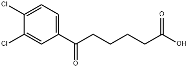 6-(3,4-DICHLOROPHENYL)-6-OXOHEXANOIC ACID 结构式