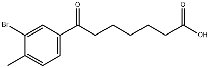 7-(3-BROMO-4-METHYLPHENYL)-7-OXOHEPTANOIC ACID