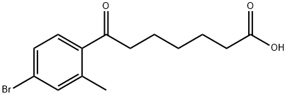 7-(4-BROMO-2-METHYLPHENYL)-7-OXOHEPTANOIC ACID Structure