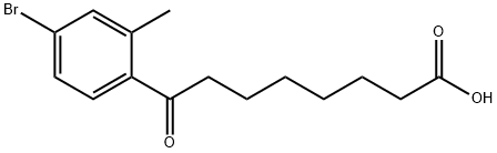 8-(4-BROMO-2-METHYLPHENYL)-8-OXOOCTANOIC ACID Structure
