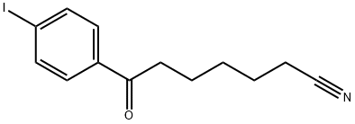 7-(4-碘苯基)-7-氧代庚腈, 898767-88-9, 结构式