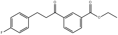 3'-CARBOETHOXY-3-(4-FLUOROPHENYL)PROPIOPHENONE Structure