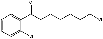 7-クロロ-1-(2-クロロフェニル)-1-オキソヘプタン 化学構造式