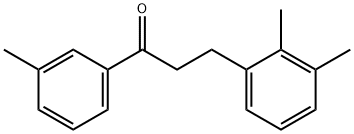 3-(2,3-ジメチルフェニル)-3'-メチルプロピオフェノン 化学構造式