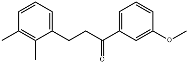3-(2,3-ジメチルフェニル)-3'-メトキシプロピオフェノン 化学構造式
