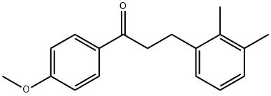 3-(2,3-ジメチルフェニル)-4'-メトキシプロピオフェノン 化学構造式