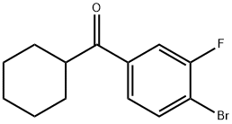 4-BROMO-3-FLUOROPHENYL CYCLOHEXYL KETONE Structure