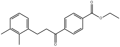 4'-CARBOETHOXY-3-(2,3-DIMETHYLPHENYL)PROPIOPHENONE 结构式