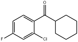 2-CHLORO-4-FLUOROPHENYL CYCLOHEXYL KETONE Struktur