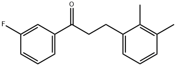 3-(2,3-DIMETHYLPHENYL)-3'-FLUOROPROPIOPHENONE Structure