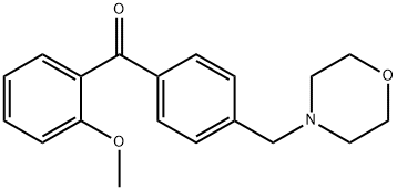 2-METHOXY-4'-MORPHOLINOMETHYL BENZOPHENONE Structure