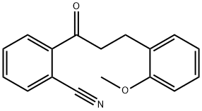 2'-CYANO-3-(2-METHOXYPHENYL)PROPIOPHENONE Structure