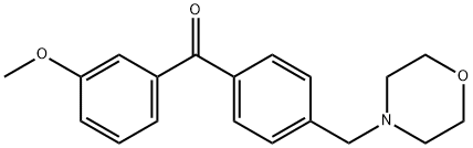 3-METHOXY-4'-MORPHOLINOMETHYL BENZOPHENONE Struktur