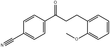 4'-CYANO-3-(2-METHOXYPHENYL)PROPIOPHENONE Structure