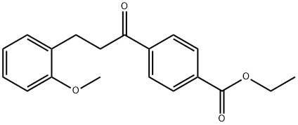 4'-CARBOETHOXY-3-(2-METHOXYPHENYL)PROPIOPHENONE Structure