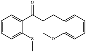 3-(2-METHOXYPHENYL)-2'-THIOMETHYLPROPIOPHENONE