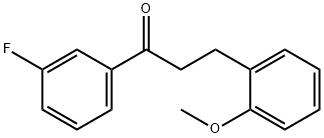 3'-FLUORO-3-(2-METHOXYPHENYL)PROPIOPHENONE Structure