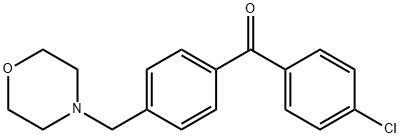 4-クロロ-4'-モルホリノメチルベンゾフェノン 化学構造式