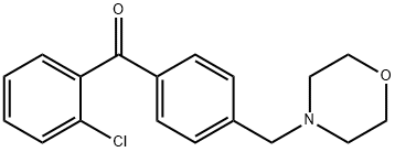 2-CHLORO-4'-MORPHOLINOMETHYL BENZOPHENONE Structure