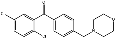 2,5-DICHLORO-4'-MORPHOLINOMETHYL BENZOPHENONE Structure