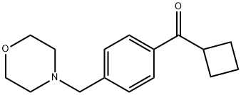 CYCLOBUTYL 4-(MORPHOLINOMETHYL)PHENYL KETONE Struktur