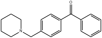 4-(ピペリジノメチル)ベンゾフェノン 化学構造式