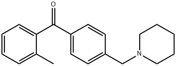 2-METHYL-4'-PIPERIDINOMETHYL BENZOPHENONE Struktur