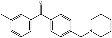 3-METHYL-4'-PIPERIDINOMETHYL BENZOPHENONE Struktur