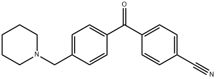 4-CYANO-4'-PIPERIDINOMETHYL BENZOPHENONE Structure