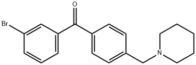 3-BROMO-4'-PIPERIDINOMETHYL BENZOPHENONE price.