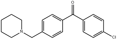 4-CHLORO-4'-PIPERIDINOMETHYL BENZOPHENONE 化学構造式