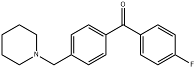 4-FLUORO-4'-PIPERIDINOMETHYL BENZOPHENONE Structure