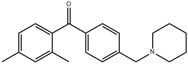 (2,4-二甲基苯基)(4-(哌啶-1-基甲基)苯基)甲酮, 898771-49-8, 结构式