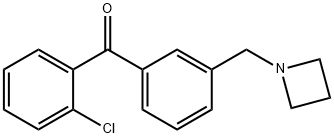 3'-AZETIDINOMETHYL-2-CHLOROBENZOPHENONE Structure