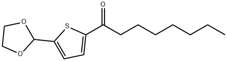 5-(1,3-DIOXOLAN-2-YL)-2-THIENYL HEPTYL KETONE Structure