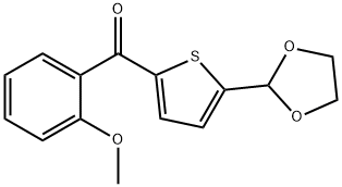5-(1,3-DIOXOLAN-2-YL)-2-(2-METHOXYBENZOYL)THIOPHENE price.