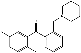 2,5-DIMETHYL-2'-PIPERIDINOMETHYL BENZOPHENONE Structure