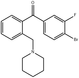 4'-BROMO-3'-FLUORO-2-PIPERIDINOMETHYL BENZOPHENONE price.