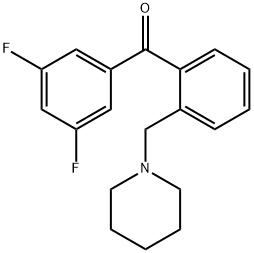 898773-79-0 3',5'-DIFLUORO-2-PIPERIDINOMETHYL BENZOPHENONE