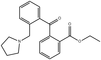 2-CARBOETHOXY-2'-PYRROLIDINOMETHYL BENZOPHENONE Structure