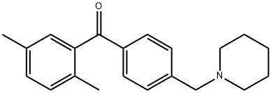 2,5-DIMETHYL-4'-PIPERIDINOMETHYL BENZOPHENONE Structure
