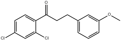 2',4'-DICHLORO-3-(3-METHOXYPHENYL)PROPIOPHENONE Structure