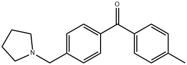 4-METHYL-4'-PYRROLIDINOMETHYL BENZOPHENONE Structure