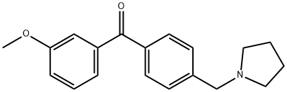 3-METHOXY-4'-PYRROLIDINOMETHYL BENZOPHENONE Structure