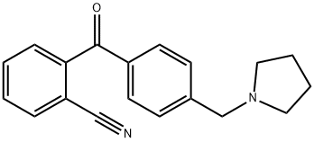 2-CYANO-4'-PYRROLIDINOMETHYL BENZOPHENONE 结构式