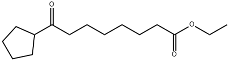 8-シクロペンチル-8-オキソオクタン酸エチル 化学構造式