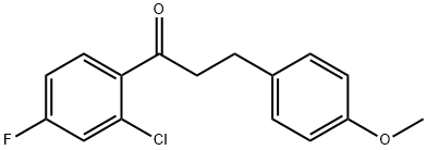 2'-CHLORO-4'-FLUORO-3-(4-METHOXYPHENYL)PROPIOPHENONE Structure