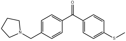 4-PYRROLIDINOMETHYL-4'-THIOMETHYLBENZOPHENONE Structure