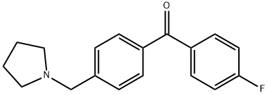 4-FLUORO-4'-PYRROLIDINOMETHYL BENZOPHENONE Structure